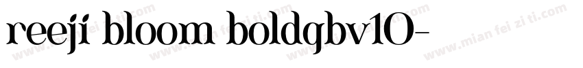 reeji bloom boldgbv10字体转换
